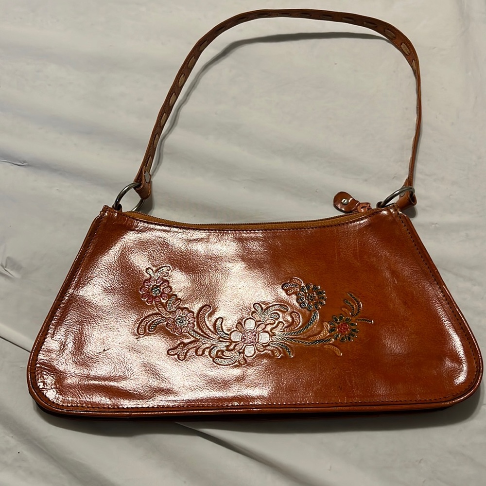 Orange Flower Purse